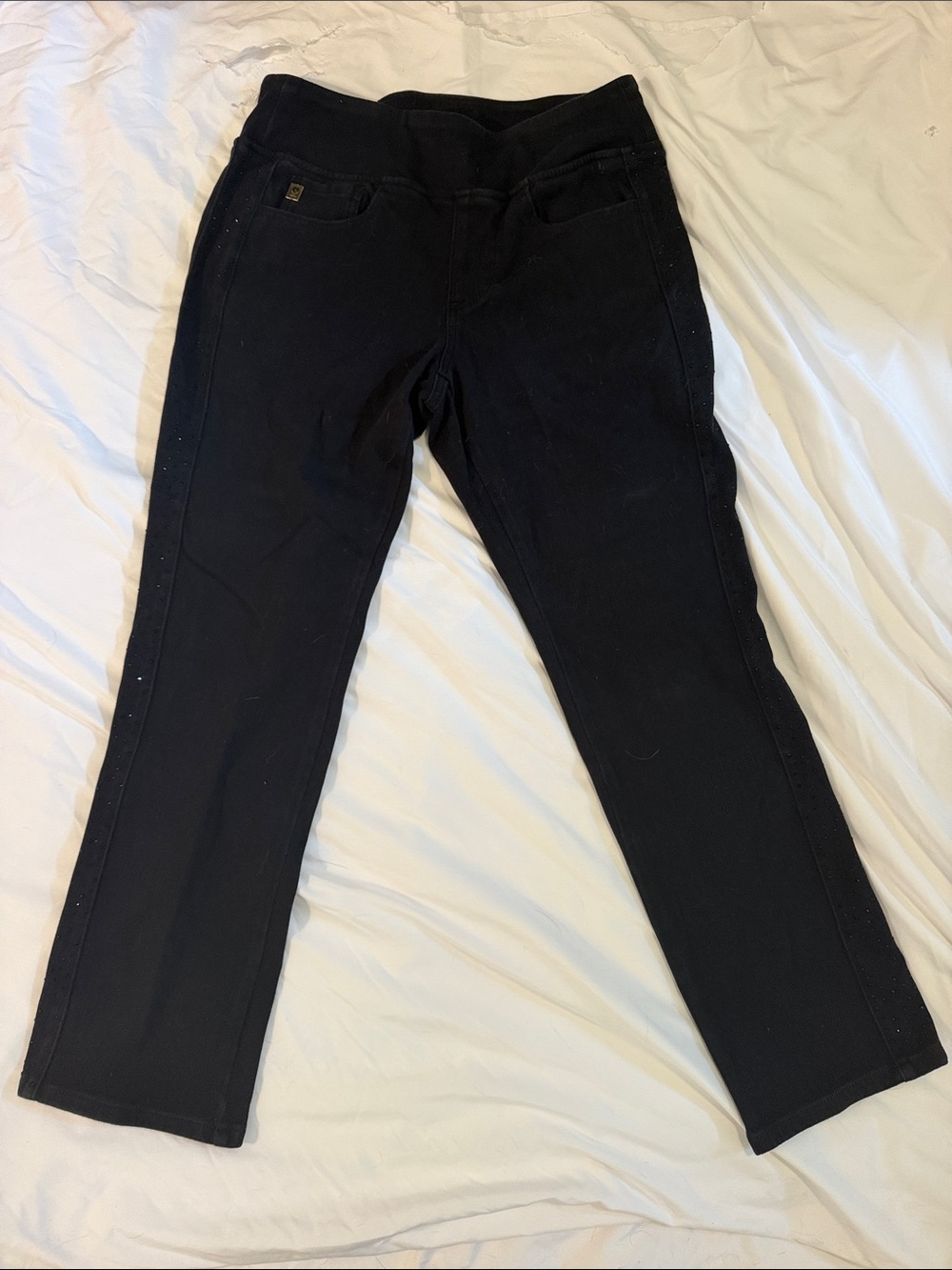 Belle by Kim Gravel Black Straight Leg Jeans
